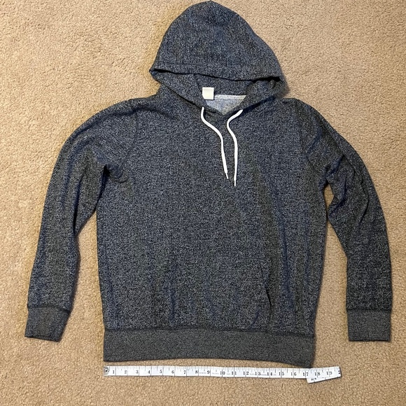 Heathered Gray Zine Hoodie Sweatshirt - Picture 1 of 3